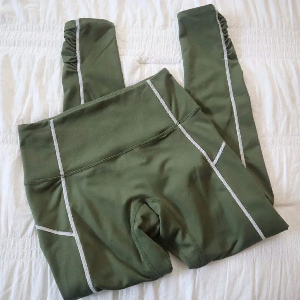 Free People Movement You're a Peach Leggings Green Size XS - Picture 10 of 11